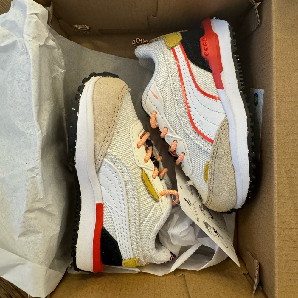 Puma City Rider Hc Ac Slip On Toddler Off White Sneakers